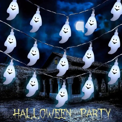 Boo Glow Ghost String Lights