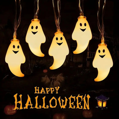 Boo Glow Ghost String Lights
