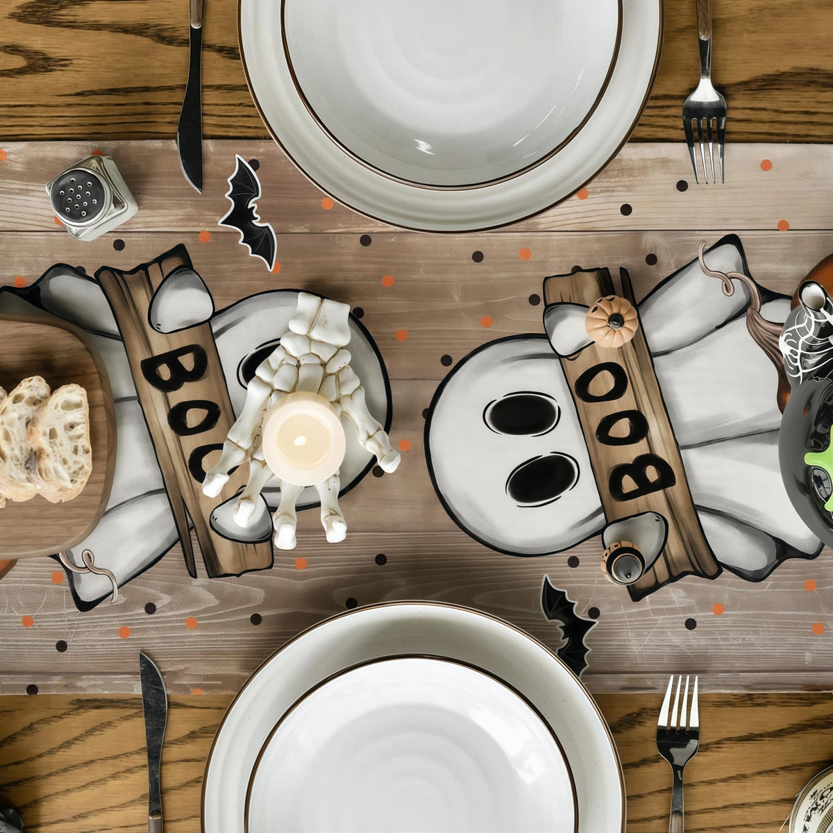 Boo Crew Halloween Table Runner