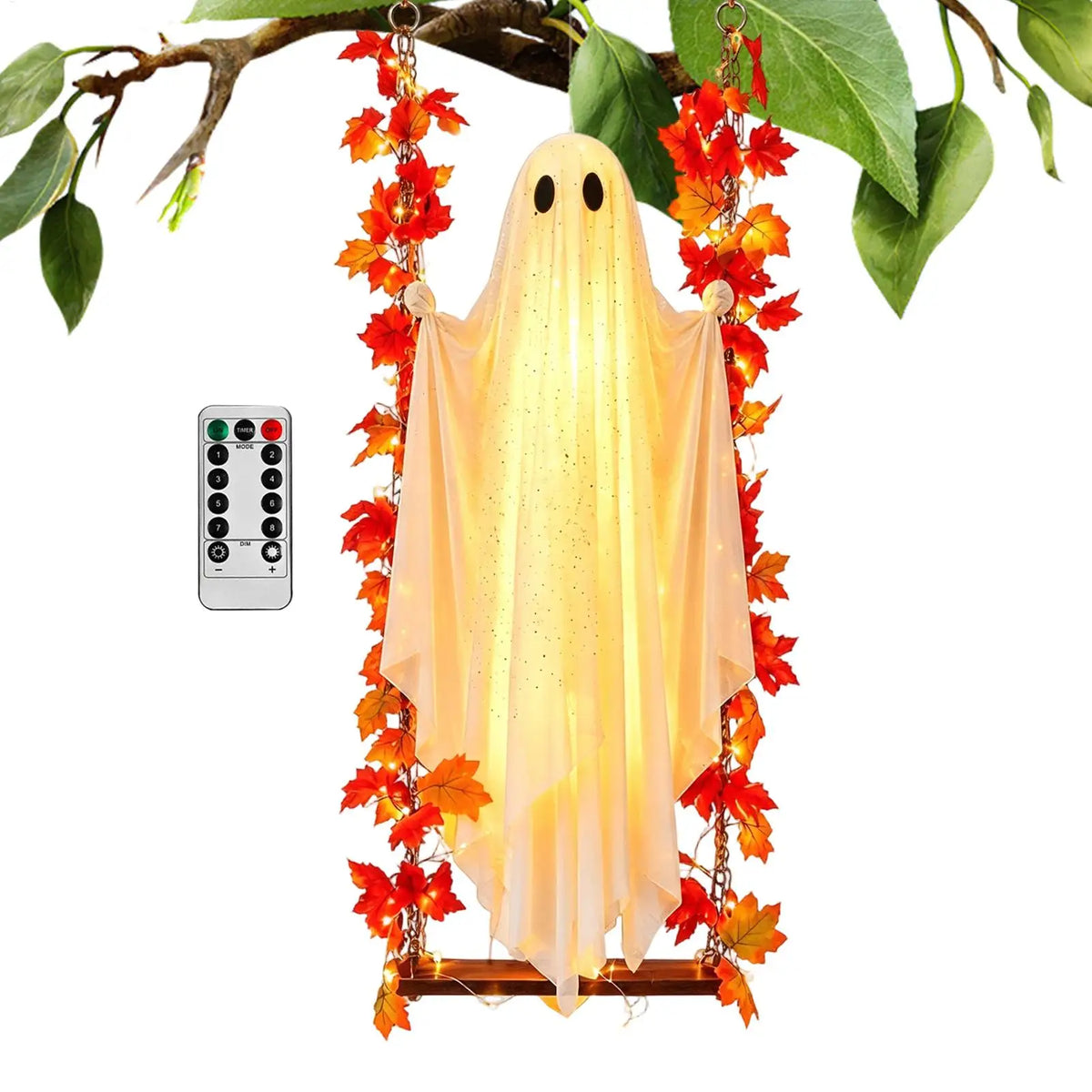 Light-Up Swinging Ghost