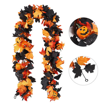 Halloween Leaf & Pumpkin Garland