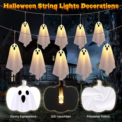 Fabric Ghost String Lights