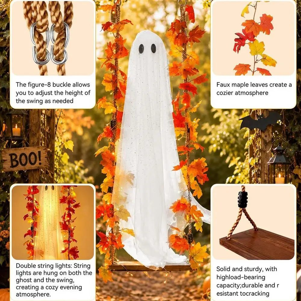 Light-Up Swinging Ghost