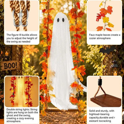 Light-Up Swinging Ghost