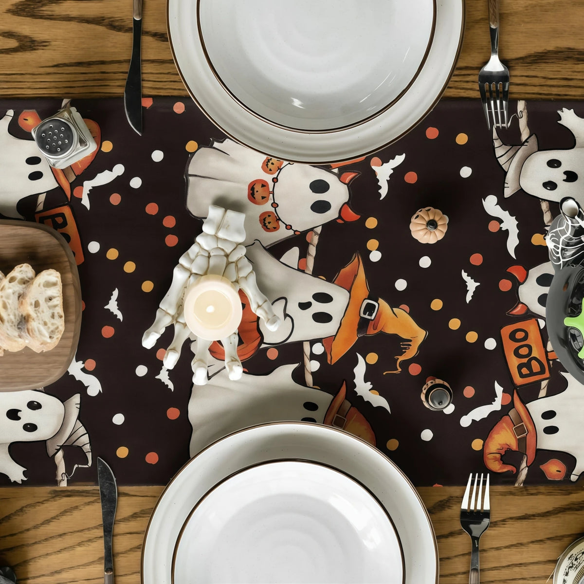 Boo Crew Halloween Table Runner