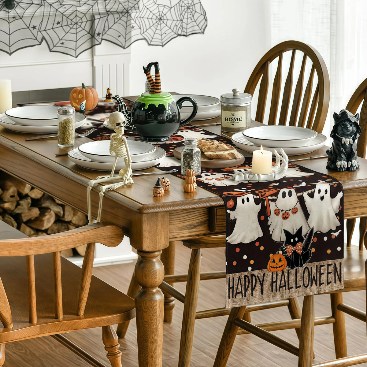 Boo Crew Halloween Table Runner