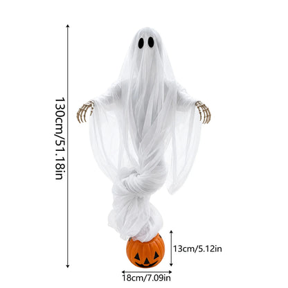 Glowing Ghost & Pumpkin Decor