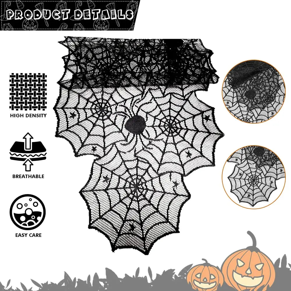 Spiderweb Lace Table Runner