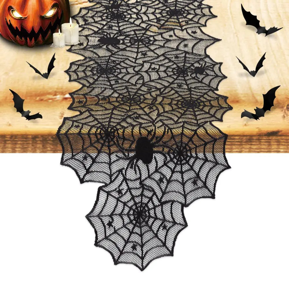 Spiderweb Lace Table Runner