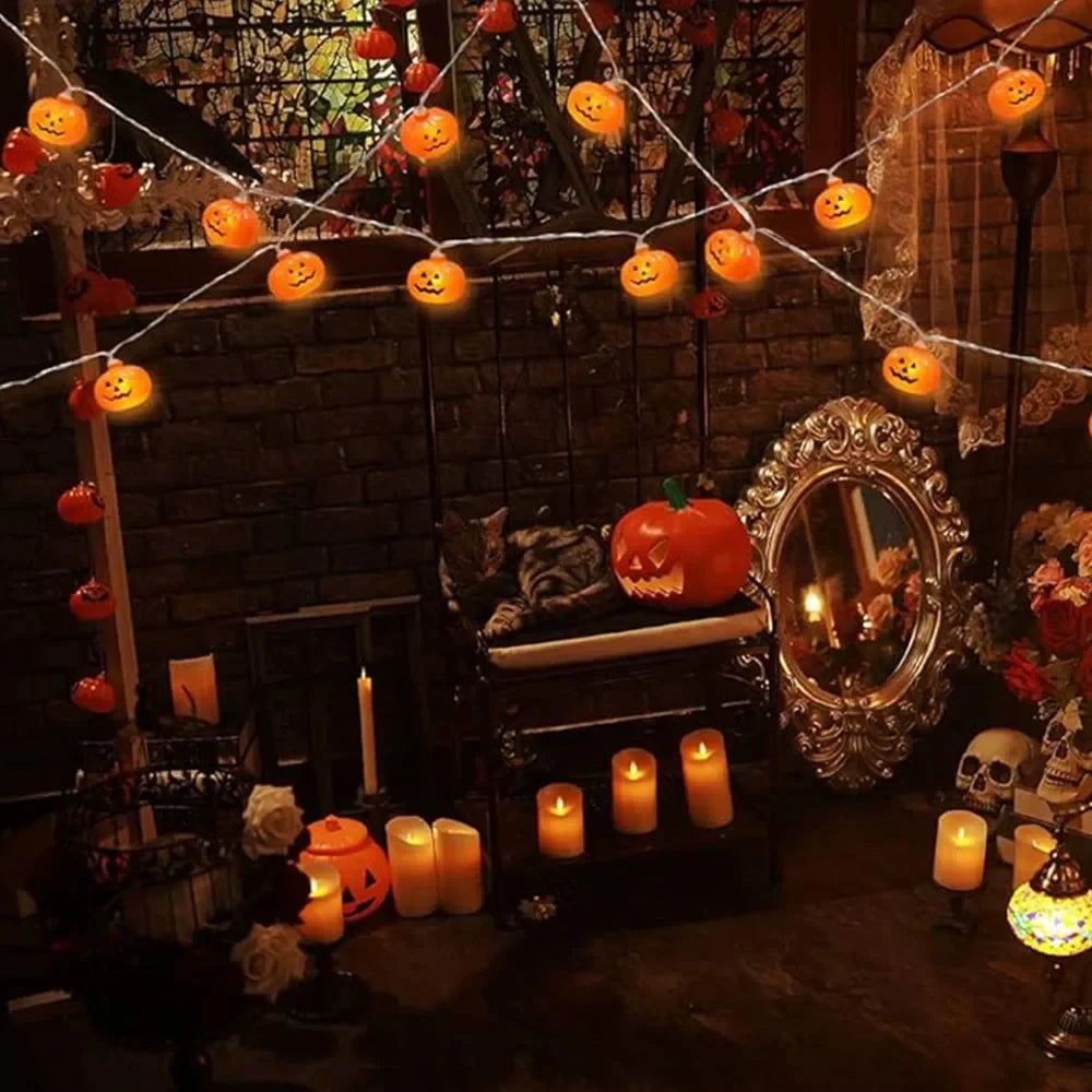 Jack-O-Glow Pumpkin String Lights