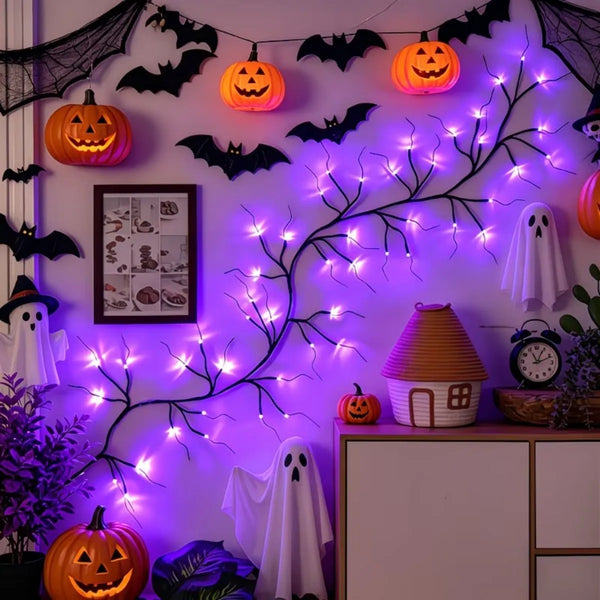 Purple Branch String Lights