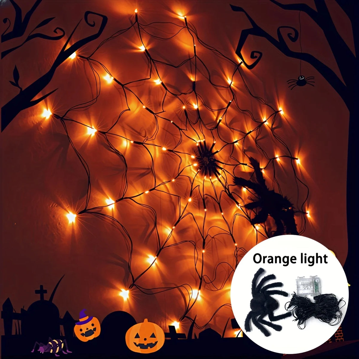 LED Spiderweb & Spider Lights